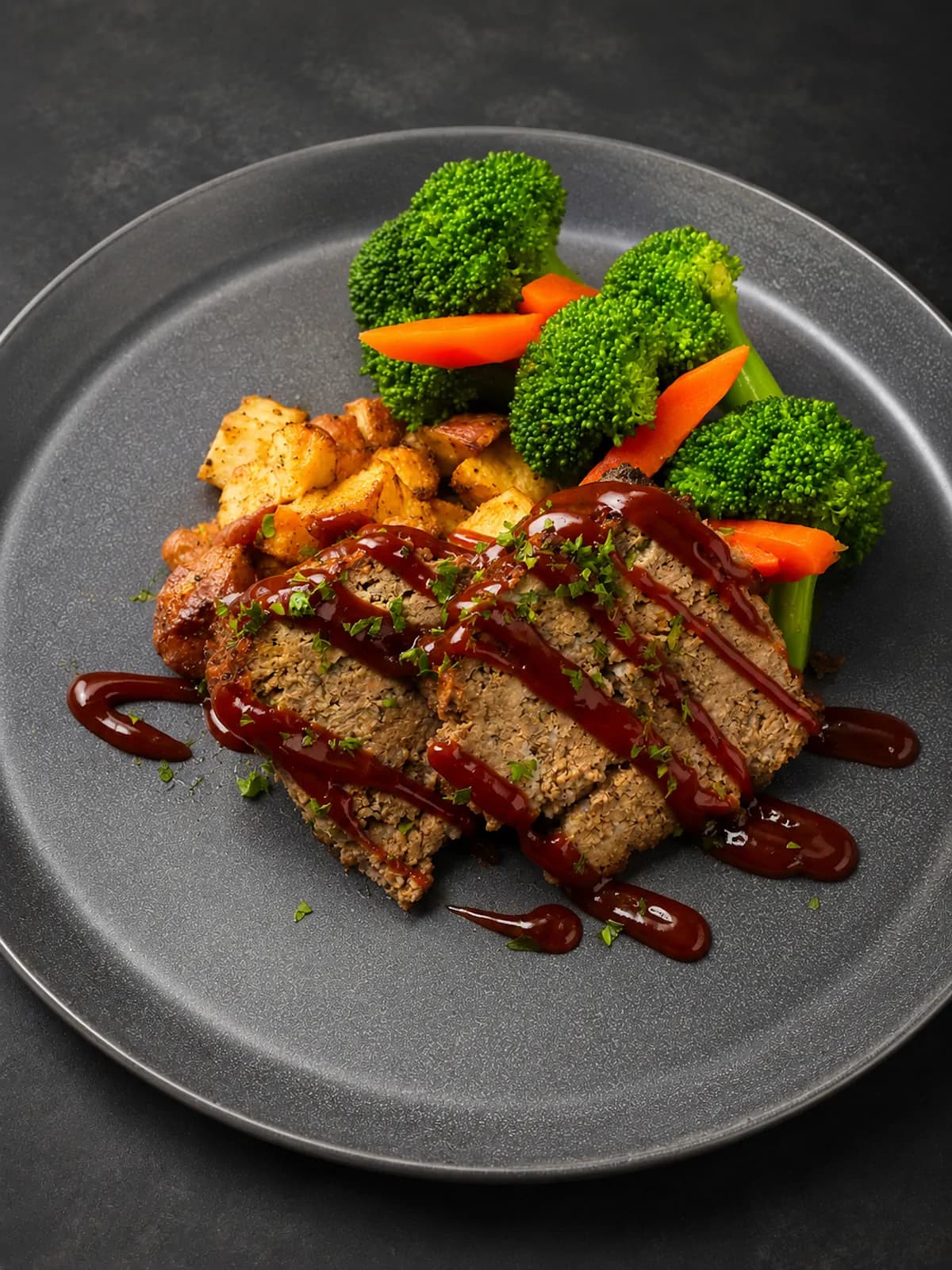Homemade Meatloaf w/ Tomato & Balsamic Glaze
