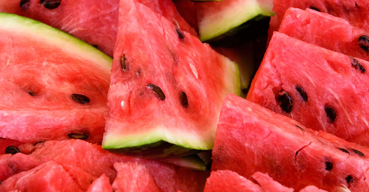 Watermelon is a good summer food for kids