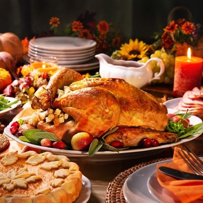 Healthy Thanksgiving spread