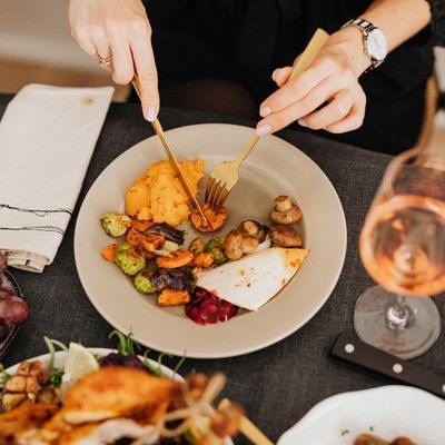 Healthy romantic meal